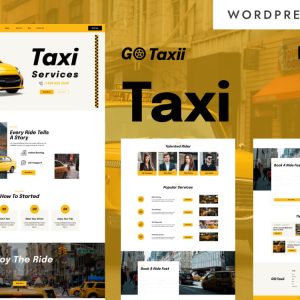 Go Taxii - Taxi & Transportation Services WordPress Elementor Theme
