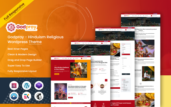 Godpray - Hinduism Religious Wordpress Theme - Image 1