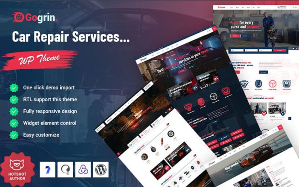 Gogrin - Car Repair Service WordPress Theme - Image 1