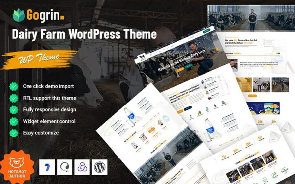 Gogrin - Dairy Farm WordPress Theme - Image 1