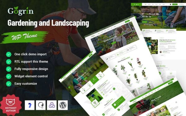 Gogrin - Gardening Plan WordPress Theme - Image 1