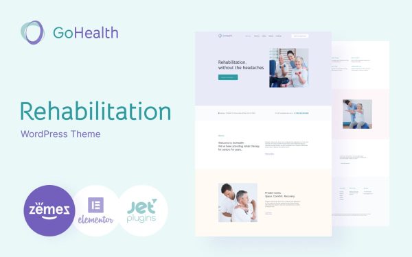 GoHealth - Rehabilitation Website Template WordPress Theme - Image 1