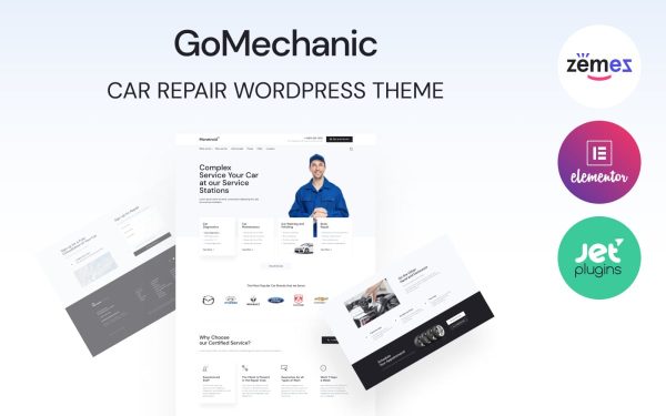 GoMechanic - Car Services and Workshop WordPress theme - Image 1