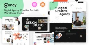 Goncy digital agency creative portfolio wordpress elementor theme gplpixel.jpg