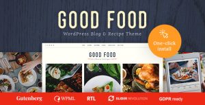 Good food recipe magazine culinary blog theme v128 gplpixel.jpg