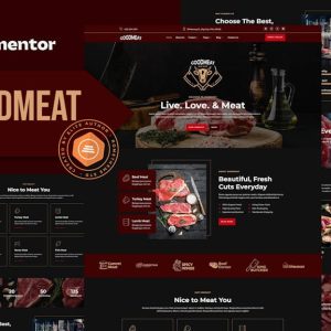 Goodmeat - Meat Shop & Butcher Elementor Template Kit