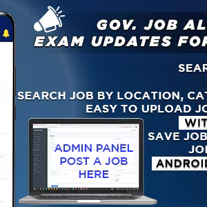 Government Job Alert Portal with Admin Panel for All Country, Sarkari Exam, Naukri Alert, Job Search