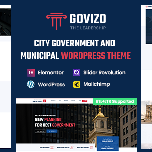 Govizo - Municipal and Government WordPress Theme
