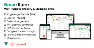 Green store laravel vue single page grocery shop codermarket.png