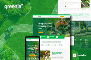 Greenia landscape gardening elementor template kit gplpixel.png
