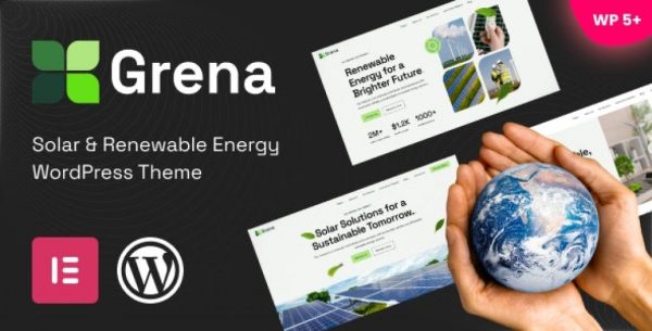 Grena – Solar Renewable Energy WordPress Theme - Image 1