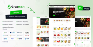 Grenmart organic grocery laravel ecommerce codermarket.png
