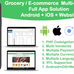grocery / delivery services / ecommerce multi vendors(Android + iOS + Website) ionic 6 / Laravel