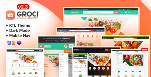 Groci organic food grocery market template gplpixel.png
