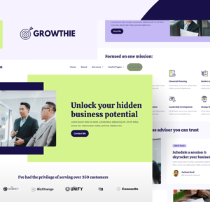 Growthie - Business Coach Elementor Template Kit