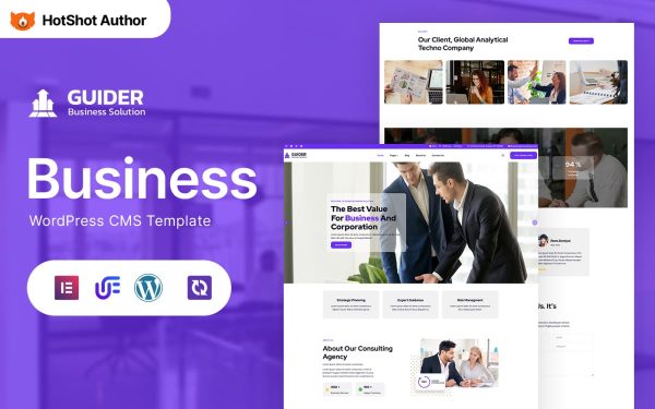 Guider - Consulting Business & Services WordPress Elementor Theme - Image 1
