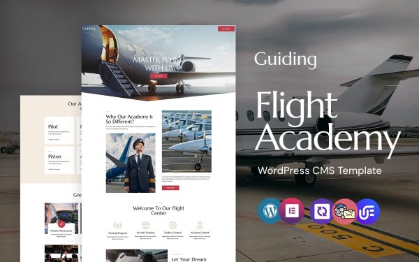 Guiding - Flight School And Private Airline WordPress Elementor Theme - Image 1