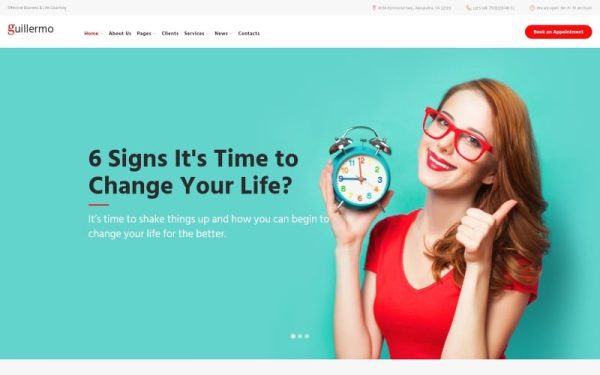 Guillermo - Life & Business Coaching WordPress Theme - Image 1