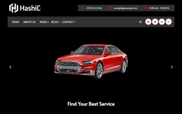 Hachi | Automechanic & Car Rental WordPress Theme - Image 1
