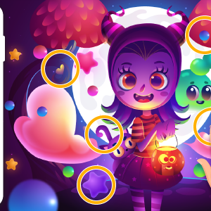 Halloween Find And Spot - HTML5 Game, Construct 3