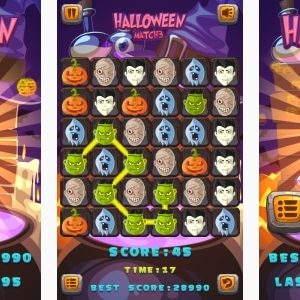 Halloween Match3 - HTML5 Game + Android + AdMob (Construct 3 | Construct 2 | Capx)