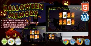 Halloween memory html5 puzzle game gplpixel.jpg