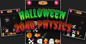 Halloween physics 2048 cross platform puzzle game gplpixel.jpg