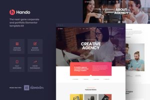 Hando corporate portfolio elementor template kit v10 gplpixel.jpg