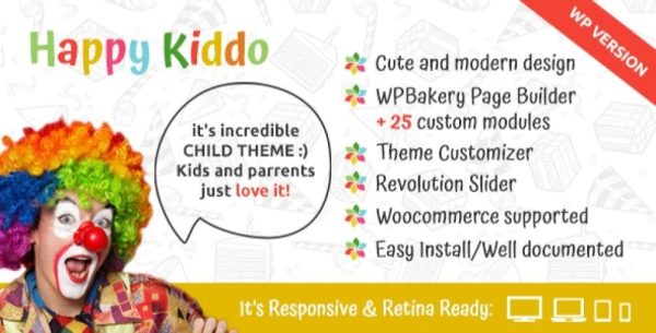 Happy Kiddo - Multipurpose Kids WordPress Theme - Image 1