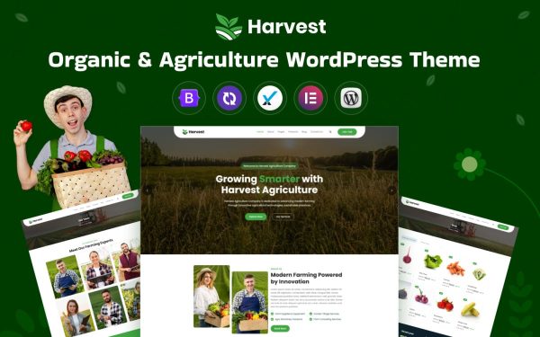 Harvest - Organic & Agriculture WordPress Theme - Image 1
