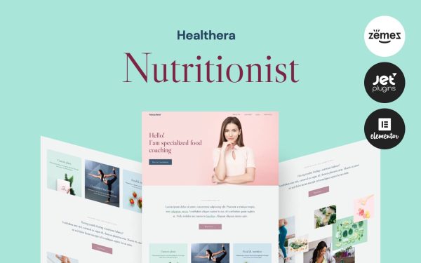 Healthera - Certified Nutritionist WordPress Theme - Image 1