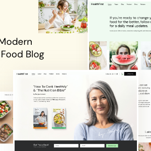 HealthFirst - Nutrition and Recipes Theme