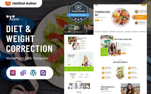 Healthy - Diet, Weight Correction And Nutrition Coaching WordPress Elementor Theme - Image 1
