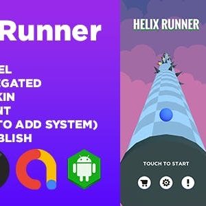 Helix Runner (Unity Game Template + Admob Ads + GDPR Consent)