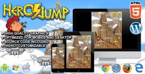 Hero jump html5 arcade game gplpixel.jpg