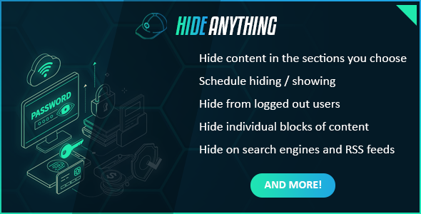 hide-anything-hide-posts-pages-or-blocks-from-specific-sections-and-users.png Hide Anything - Hide posts, pages or blocks from specific sections and users. Supports scheduling. - Image 1
