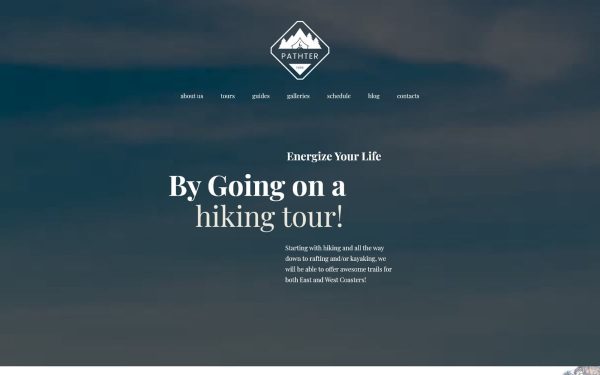 Hiking & Camping Tours WordPress Theme - Image 1