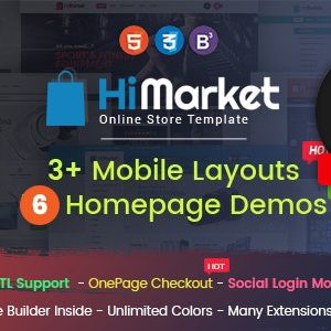 HiMarket - Drag & Drop OpenCart 2.3 &  Theme With Mobile-Specific Layouts