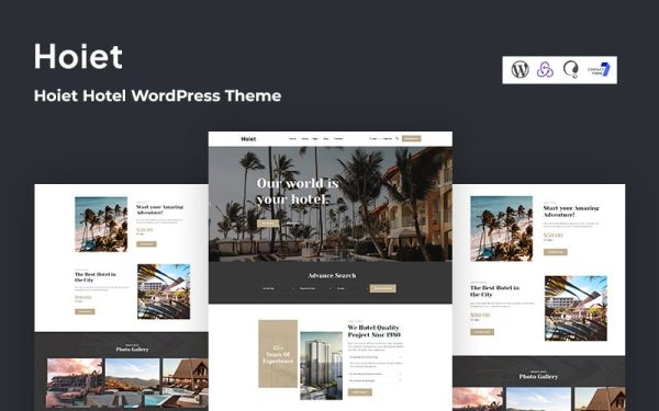 Hoiet - Hotel and Travel WordPress Theme - Image 1