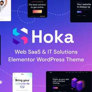 Hoka - Web SaaS & Hosting IT Solutions WordPress Theme