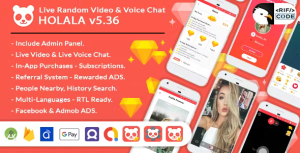 Holala live random video voice calls earning system minutes codermarket.png