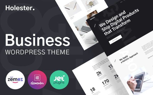 Holester - Business Services Website Template WordPress Theme - Image 1