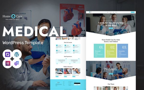 Home Care - Elderly Care And Nursing Services WordPress Elementor Theme - Image 1