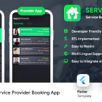 Home Service Finder - Provider - Booking Android + iOS App Template - 2 Apps - Handyman App FLUTTER 2