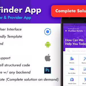 Home Service Finder - Provider - Booking Android + iOS App Template - 2 Apps - HTML+CSS IONIC 3 Handyman