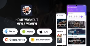 Home workout for men women flutter android ios app codermarket.png