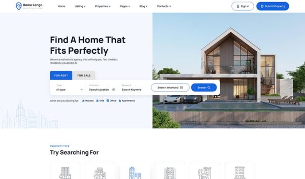 Homelengo - Real Estate WordPress Theme - Image 1