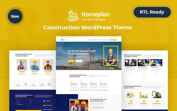 Homeplan – Construction WordPress Responsive Theme - Image 1