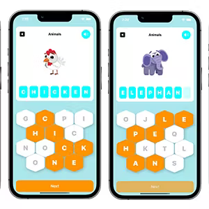 Honey Word Puzzle Game - SwiftUI Full iOS Game For Kids