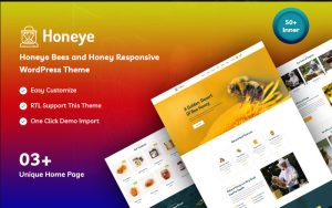 Honeye bees and honey responsive wordpress theme.jpg